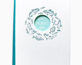 father's day fish card