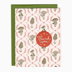 Pilz Wald Dankeskarte