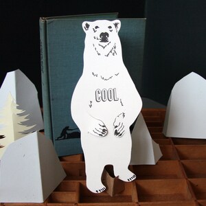Polar bear letterpress gift card image 5