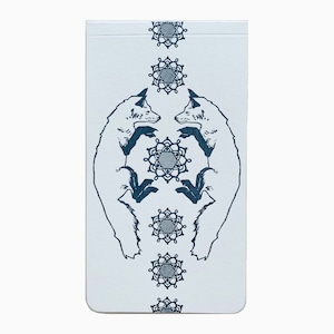 fox pattern small jotter notebpad