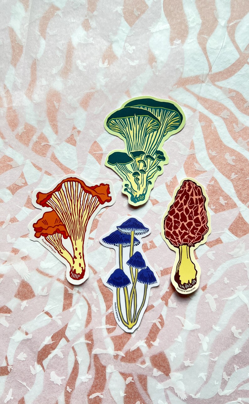 mushroom sticker set image 3