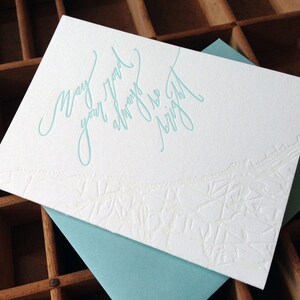 letterpress Betsy Dunlap calligraphy bright road map card image 4