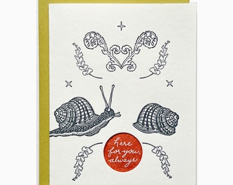 here for you always snail card