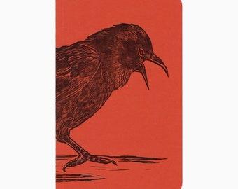 Crow letterpress notebook