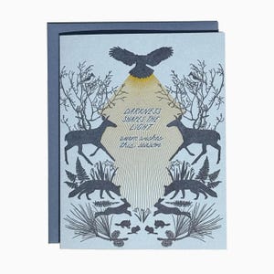 winter solstice holiday card