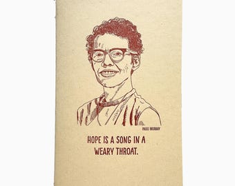 Cuaderno de impresión tipográfica de Pauli Murray