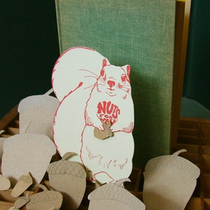 squirrel letterpress gift card image 4