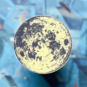 full moon sticker