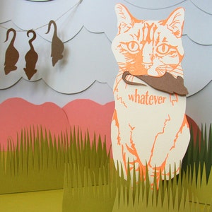 Letterpress Katzen Geschenkkarte