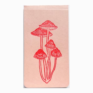 bonnet mushroom letterpress jotter