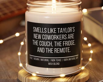 Funny Retirement Candle,Custom Retirement Gift for Teacher Friend Coworker Boss Professionals,Funny Office retirement Gift for her him