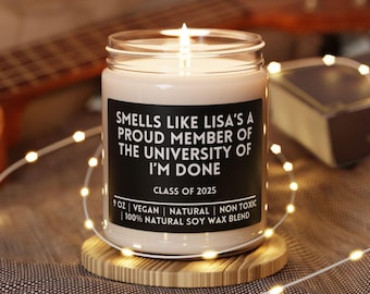 Custom Funny Retirement Candle,Gift for Retiree Friend Coworker Teacher Nurse Doctor Boss,Funny Retirement Gift Idea,Congratulations candle