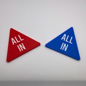 All In Poker Button - Benutzerdefinierter dreieckiger All In Button für Texas Hold 'Em