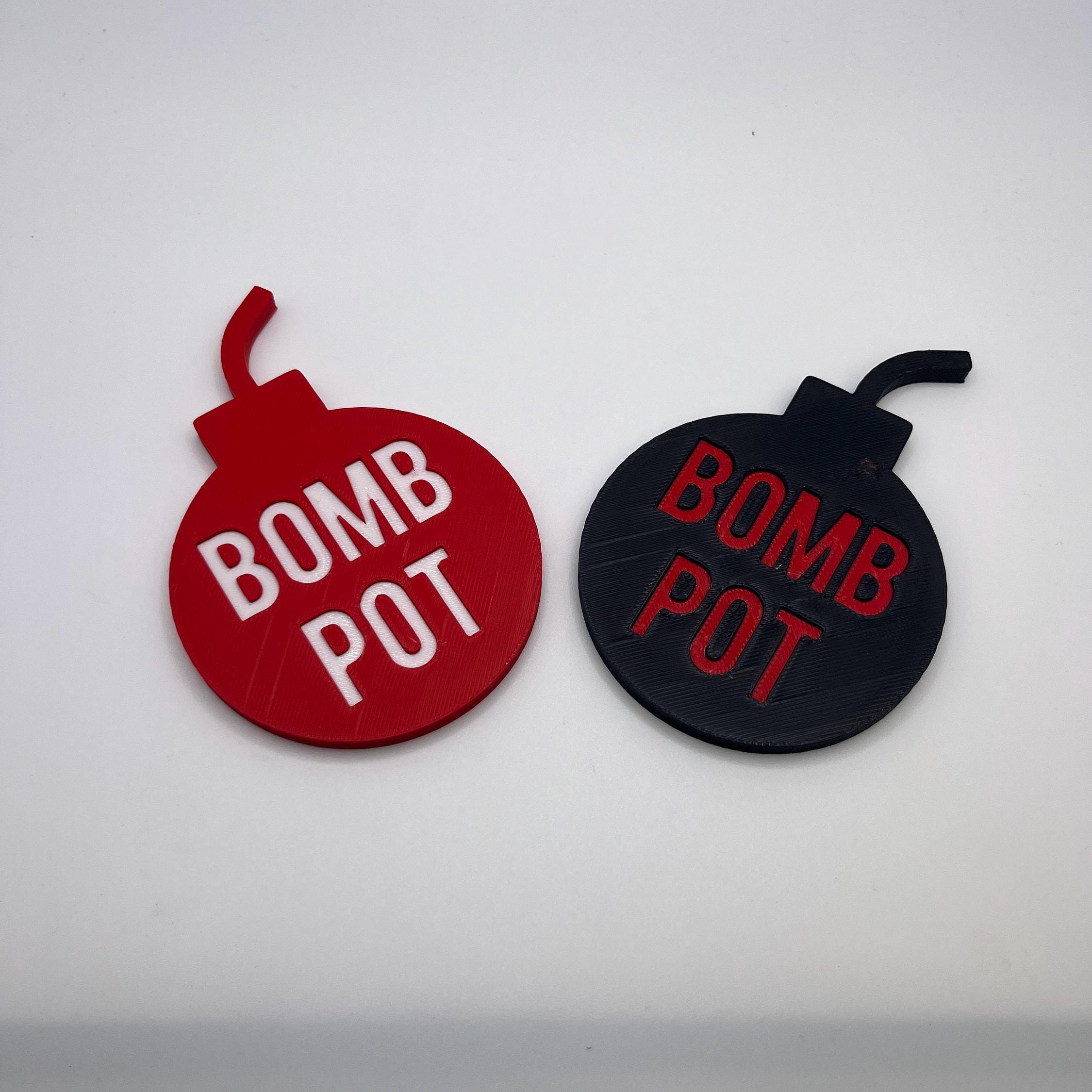 Bomb Pot Poker Button - Custom Texas Hold 'Em Poker Chips