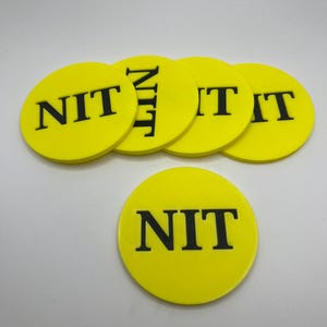 3インチ NIT ボタン 10 個パック - NIT ゲーム用ポーカー ボタン、あらゆる色