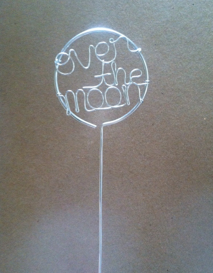 Cake Topper Wire Over The Moon Decoration Weddings Parties Cake Topper Wire Over The Moon Decoration Weddings Parties