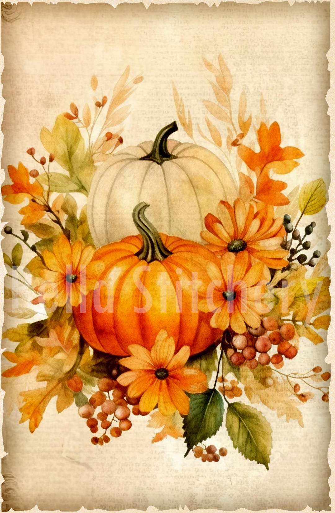 Handmade 7x10 Autumn Harvest Collage #1 Cotton Fabric Block Panel - Etsy