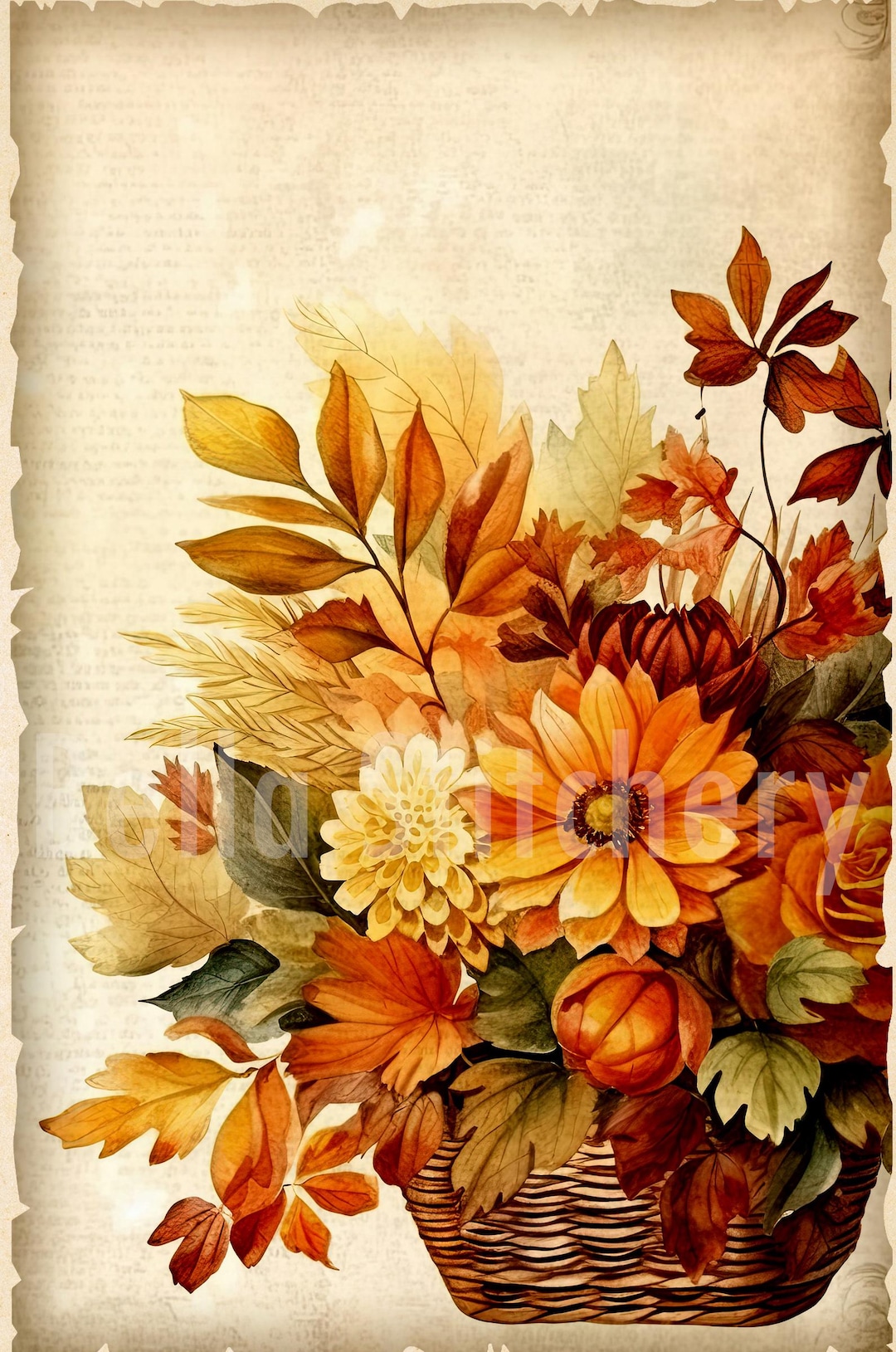 Handmade 7x10 Autumn Harvest Collage #28 Cotton Fabric Block Panel - Etsy