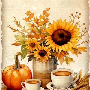 Handmade 7x10 Autumn Harvest Collage #20 Cotton Fabric Block Panel - Etsy