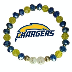 LA Chargers Crystal Bracelet