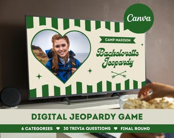 Camp Bachelorette Jeopardy Canva Bachelorette Camp Jeopardy Powerpoint Bachelorette Lake Bachelorette Game Template Camp Bachelorette Canva