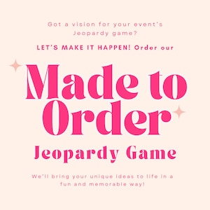 Sjabloon Bachelorette Jeopardy op bestelling gemaakt Canva Bachelorette Jeopardy Powerpoint-sjabloon Bridal Jepordy Bachelorette Game Jeopardy