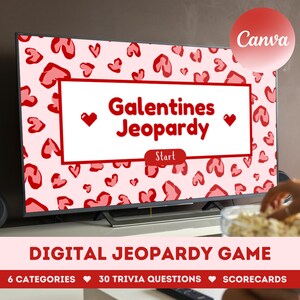 Galentines Trivia-Spiel Galentines Jeopardy Galentines-Spiele für Erwachsene Galentines Digitales Galentines-Tag-Spiel Galentines-Spiele für Jugendliche