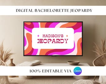bridal jeoparty bachelorette weekend bridal shower game digital jeopardy powerpoint bridal jeopardy bachelorette jeopardy canva template hen