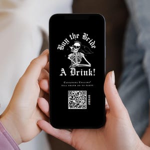 Noiva ou Morra Compre uma Bebida para a Noiva Venmo Template Bachelorette Venmo Compartilhando Compre uma Bebida para a Noiva Cartão Venmo para Bachelorette Canva