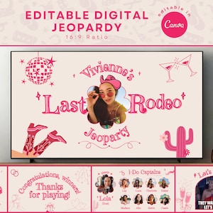 Last Rodeo Bachelorette Jeopardy Canva Game Brautdusche Jeopardy Nashville Bachelorette Template Bearbeitbare Jeopardy Powerpoint Braut Showe