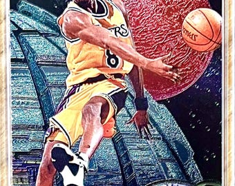 1996 Fleer Metal Kobe Bryant RC Graded PSA 8 #181 Los Angeles
