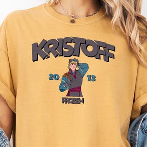Comfort Colors® Kristoff Shirt, Frozen Movie Shirt, Disneyland Shirt, Disney Trip Family Matching Shirts, Birthday Gift, Frozen Matching