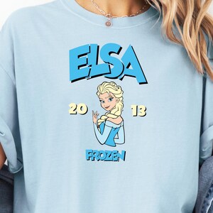 Comfort Colors® Elsa Shirt, Frozen Movie Shirt, Disneyland Shirt, Disney Trip Family Matching Shirts, Birthday Gift, Frozen Matching Shirt