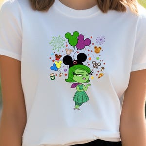 Comfort Colors® Inside Out Disgust Shirt, Fun Snacks and Balloons Shirt, Inside Out Birthday Gifts for Disney Fans