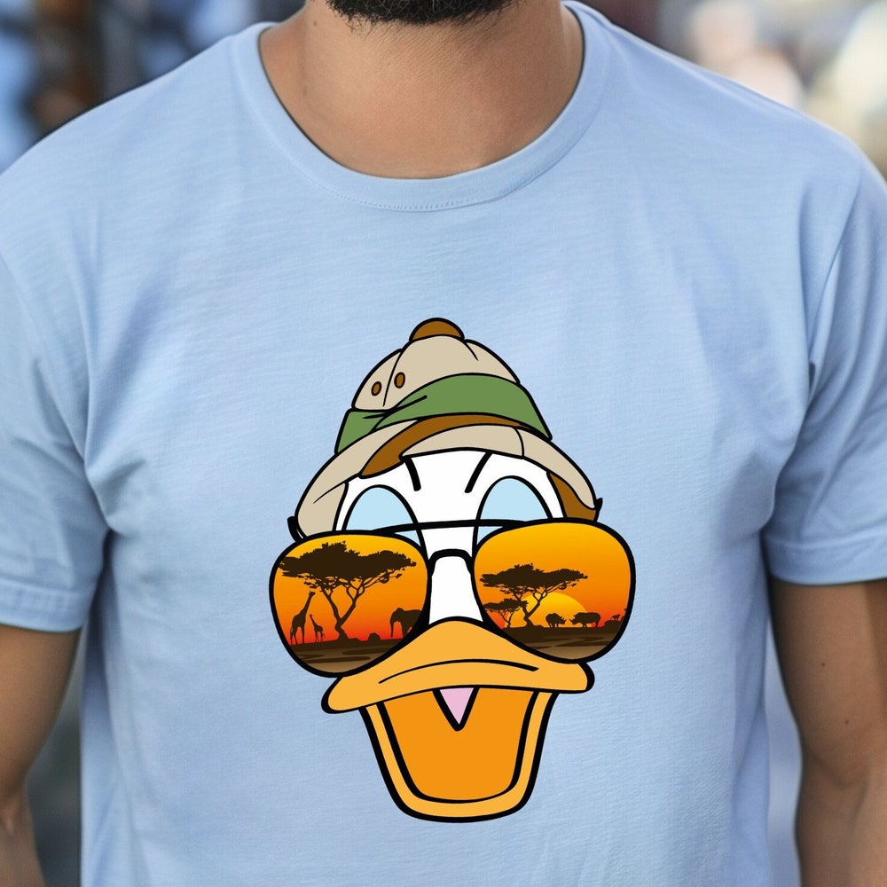 Donald Duck Shirt Donald Duck Safari Shirt, Animal Kingdom Shirt, Epcot Shirt, Magic Kingdom Shirt, Disney Birthday Gift, Disneyland Shirt, Disneyworld Shirt Epcot Shirt Gifts For Day Rughing