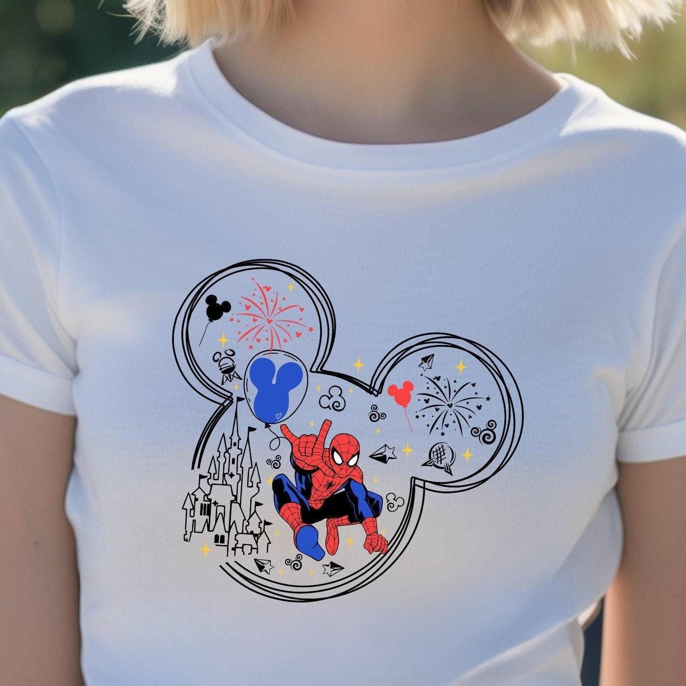 Comfort Colors® Spider-Man Mickey Mouse Shirt, Disney Hero Shirt, Epcot Shirt, Disney Fan Birthday Gifts, Marvel Hero Shirt