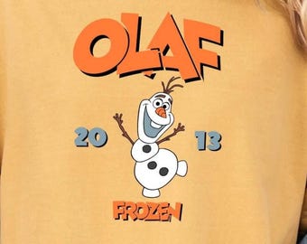 Comfort Colors® Olaf Shirt, Frozen Movie Shirt, Disneyland Shirt, Disney Trip Family Matching Shirts, Birthday Gift, Frozen Matching Shirt