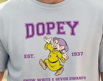 Comfort Colors® Dopey Shirt, Snow White and the Seven Dwarfs Shirt, Disney Princess Snow White Shirt, Disney Trip Family Matching,