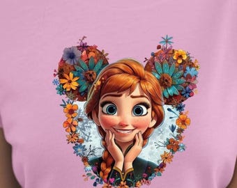 Comfort Colors® Princess Anna Mouse Ears Shirt, Frozen Anna Shirt, Disney Princess Shirt, Birthday Gifts for Princess Fans, Disney Trip