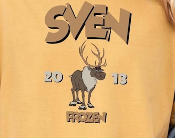 Comfort Colors® Sven Shirt, Frozen Movie Shirt, Disneyland Shirt, Disney Trip Family Matching Shirts, Birthday Gift, Frozen Matching Shirt