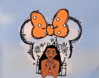 Comfort Colors® Princess Moana Shirt, Disney Princess Moana, Moana Outfit, Disney Fan Birthday Gifts, Disney World Matching Gifts