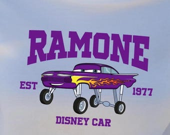 Comfort Colors® Cars Ramone Varsity Shirt, Cars Birthday Gifts, Disney Cars Shirts, Disneyland Shirt, Disneyworld Cars Shirt