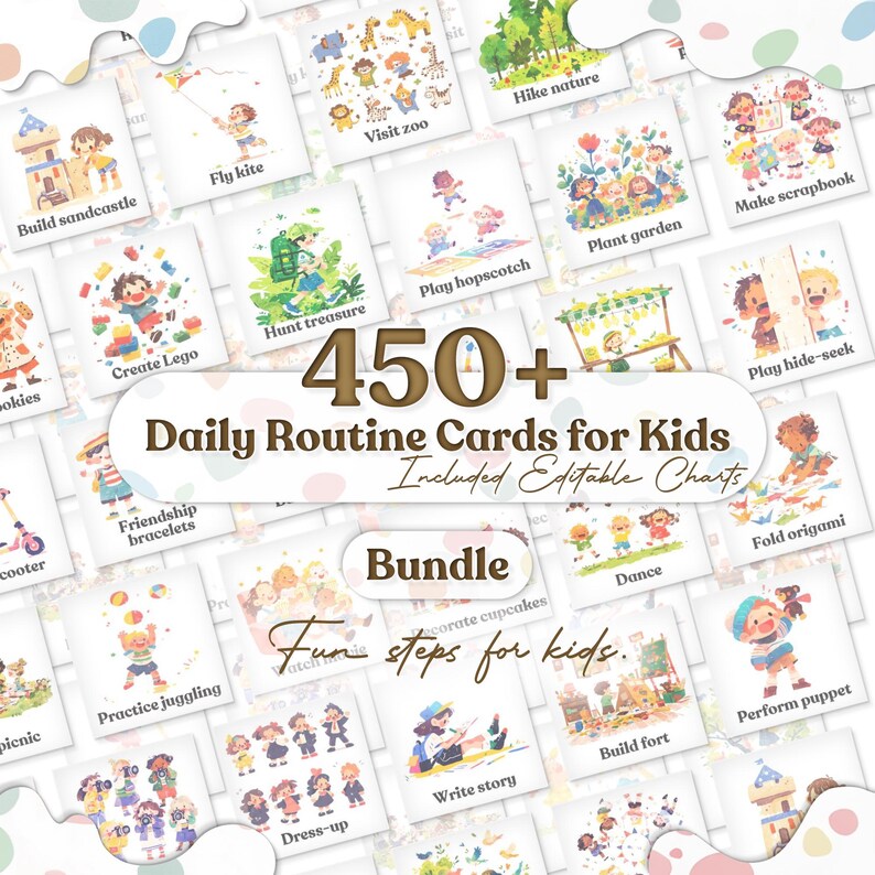 Bedtime Routine Chart, Editable Routine Chart, Daily Routine, Kids ...