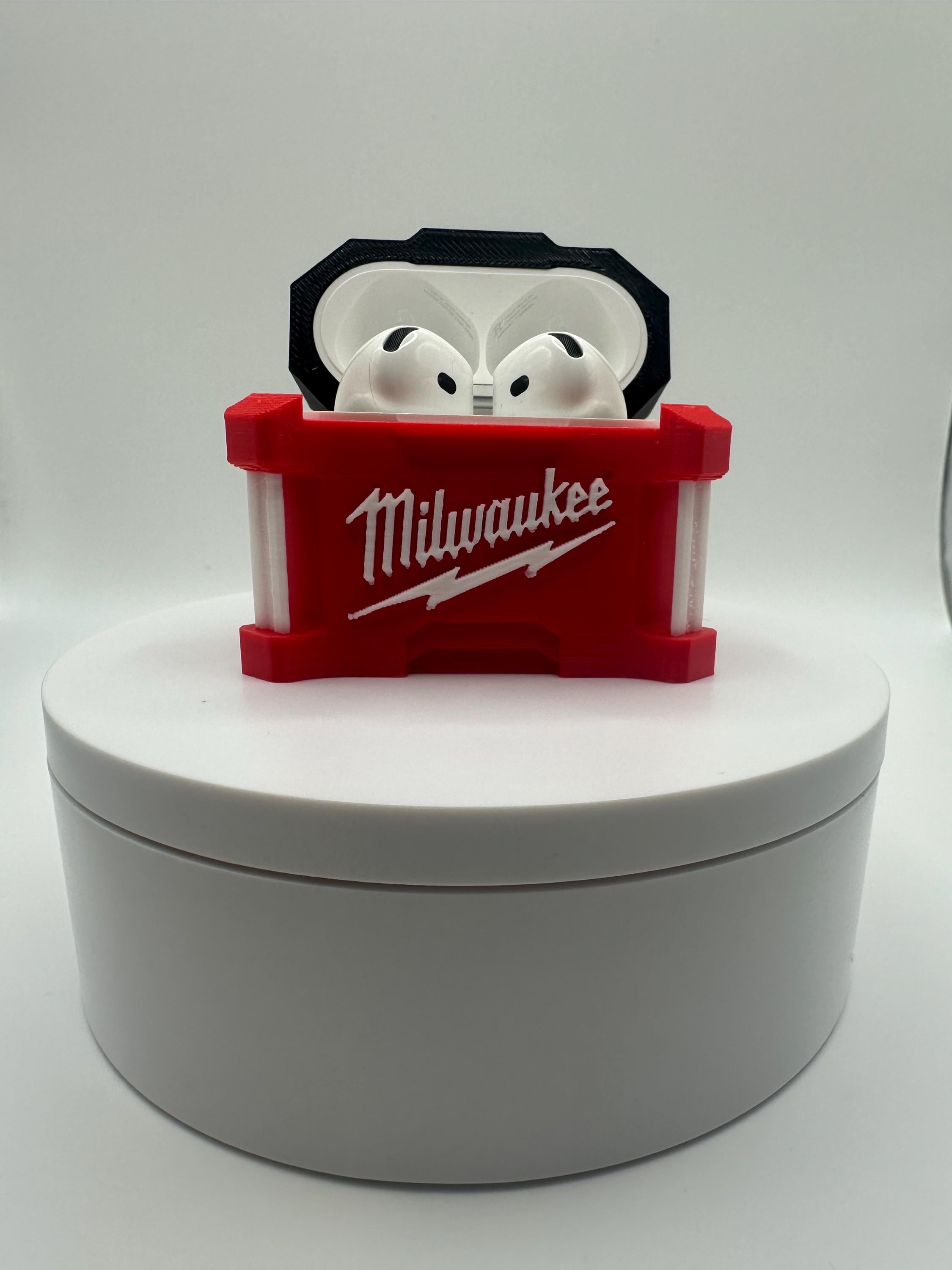 ミルウォーキーパックアウト風　AirPods pro 1 or 2ケース Amazon.com: AirPod Pro 1 & 2 Case for Milwaukee Packout