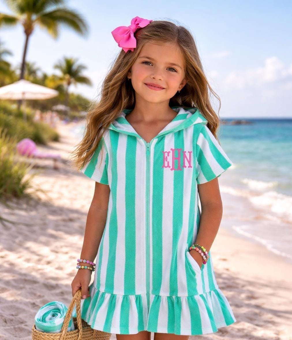 blue dress for baby girl Chic Textured Terry Toweling Mini Dress main image 1