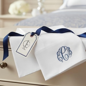 Monogrammed Sheet Set: Luxury Embroidered Linens