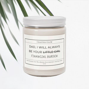 Funny Dad Candle, Soy Candle, Father&#39;s Day Gift, Funny Gifts for Dad, Birthday Gifts for Dad, Christmas, Dad Appreciation Gift