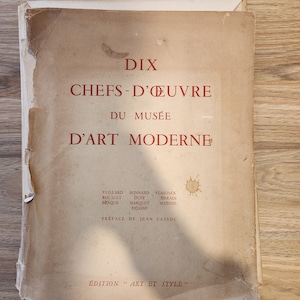 French - Dix Chefs D&#39;oeuvre du musee d&#39;art moderne&#39; collection of 6 Prints