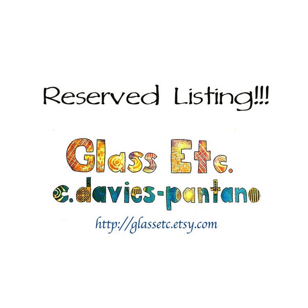 Reserved for Auntjewelry - Single Stained Glass Cube