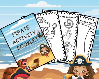 15 Page Pirate Activity Booklet - Printer Friendly